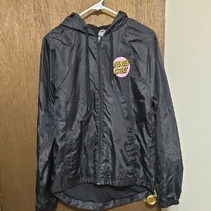 Santa Cruz Black Windbreaker Jacket
